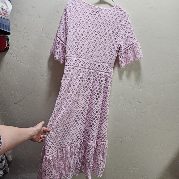 Jessakae Delancey Street Lace Midi Dress- Size L - Picture 5 of 5